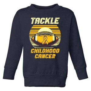 Tackle Childhood Cancer Awareness Toddler Sweatshirt