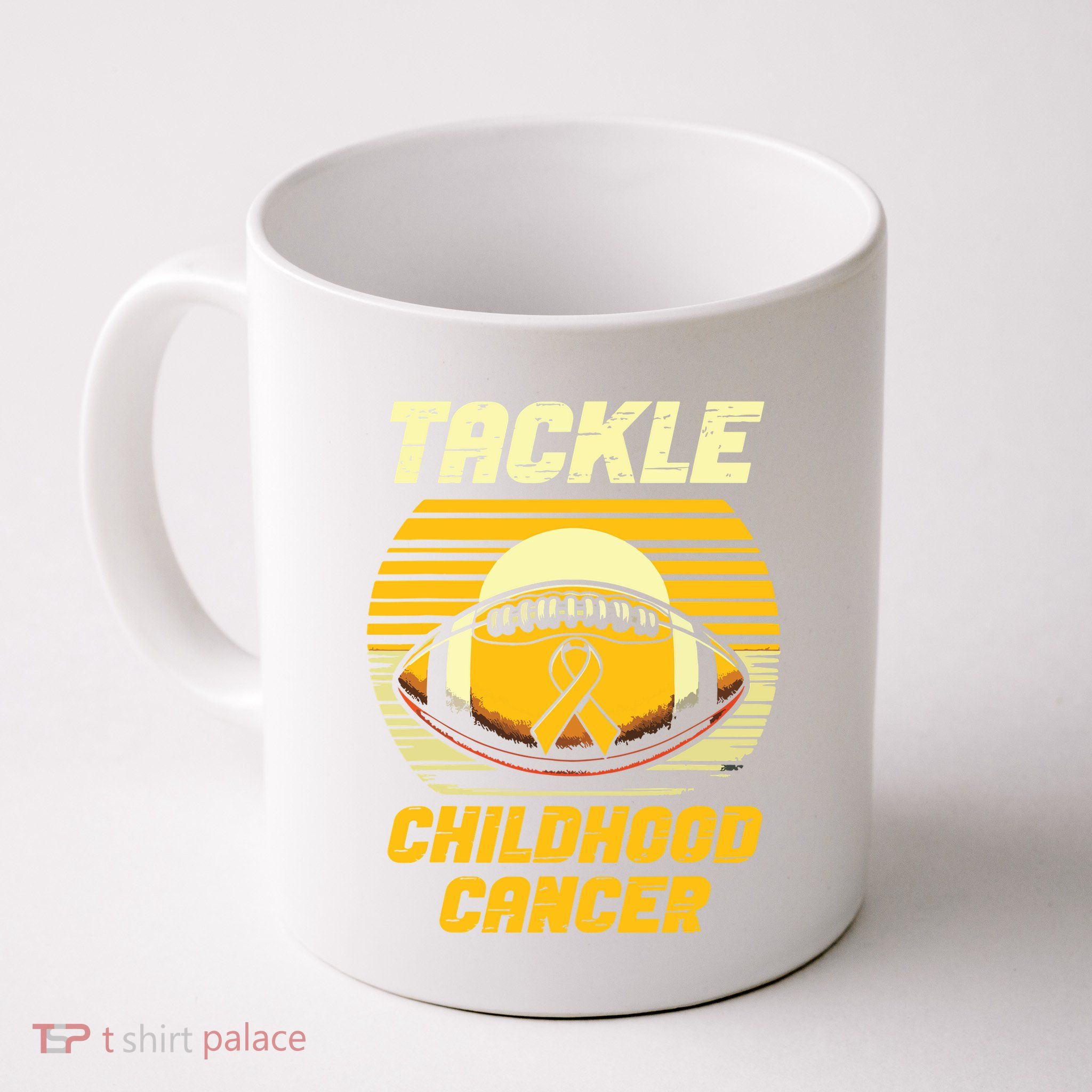 Tackle Childhood Cancer Awareness Mug