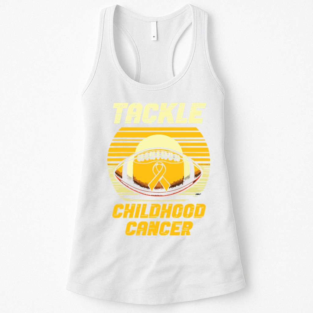 Tackle Childhood Cancer Awareness Womens Tank Top