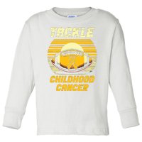 Tackle Childhood Cancer Awareness Toddler Long Sleeve Shirt