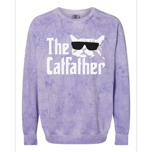 The Catfather Cat Daddy Funny Gift Colorblast Crewneck Sweatshirt