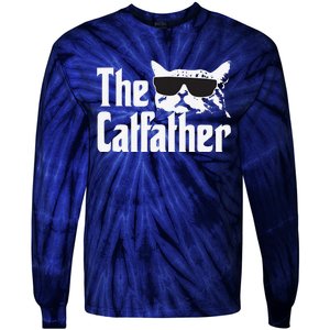 The Catfather Cat Daddy Funny Gift Tie-Dye Long Sleeve Shirt