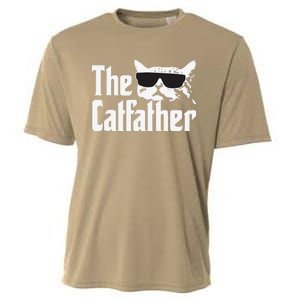 The Catfather Cat Daddy Funny Gift Cooling Performance Crew T-Shirt