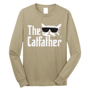 The Catfather Cat Daddy Funny Gift Long Sleeve Shirt