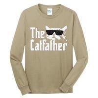 The Catfather Cat Daddy Funny Gift Tall Long Sleeve T-Shirt