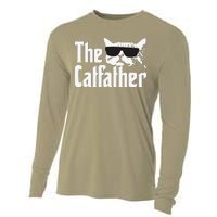 The Catfather Cat Daddy Funny Gift Cooling Performance Long Sleeve Crew