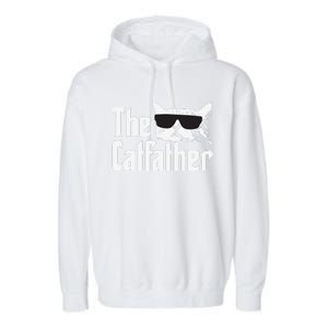 The Catfather Cat Daddy Funny Gift Garment-Dyed Fleece Hoodie