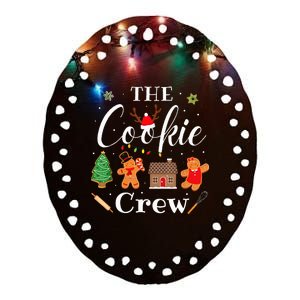 The Cookie Crew Christmas Baking Ceramic Oval Ornament