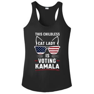 This Childless Cat Lady Is Voting Kamala Harris 2024 Ladies PosiCharge Competitor Racerback Tank