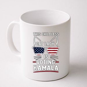 This Childless Cat Lady Is Voting Kamala Harris 2024 Coffee Mug