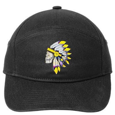 The Crying Chief With Teardrop 7-Panel Snapback Hat