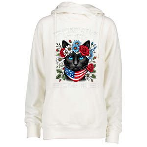 This Childless Cat Lady Ladies Is Voting Kamala 2024 Womens Funnel Neck Pullover Hood