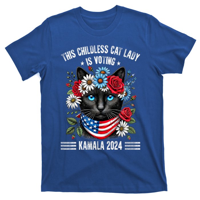 This Childless Cat Lady Ladies Is Voting Kamala 2024 T-Shirt