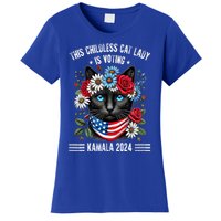 This Childless Cat Lady Ladies Is Voting Kamala 2024 Women's T-Shirt