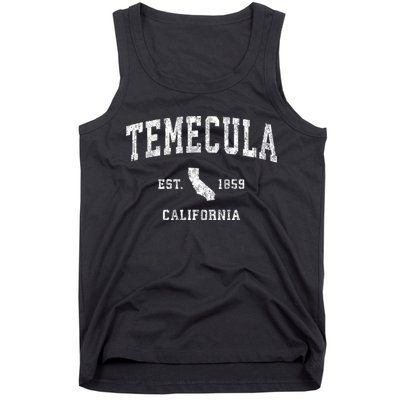 Temecula California Ca Vintage Athletic Sports Tank Top