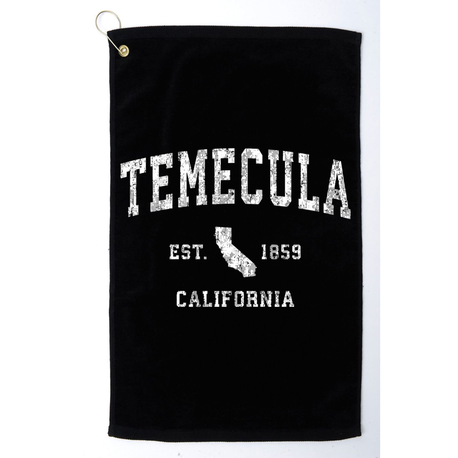 Temecula California Ca Vintage Athletic Sports Golf Towel