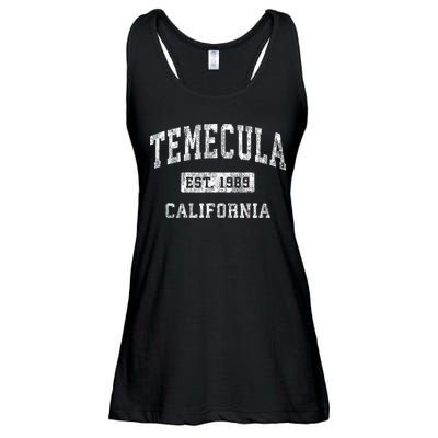 Temecula California Ca Vintage Established Sports Ladies Essential Flowy Tank