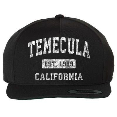 Temecula California Ca Vintage Established Sports Wool Snapback Cap