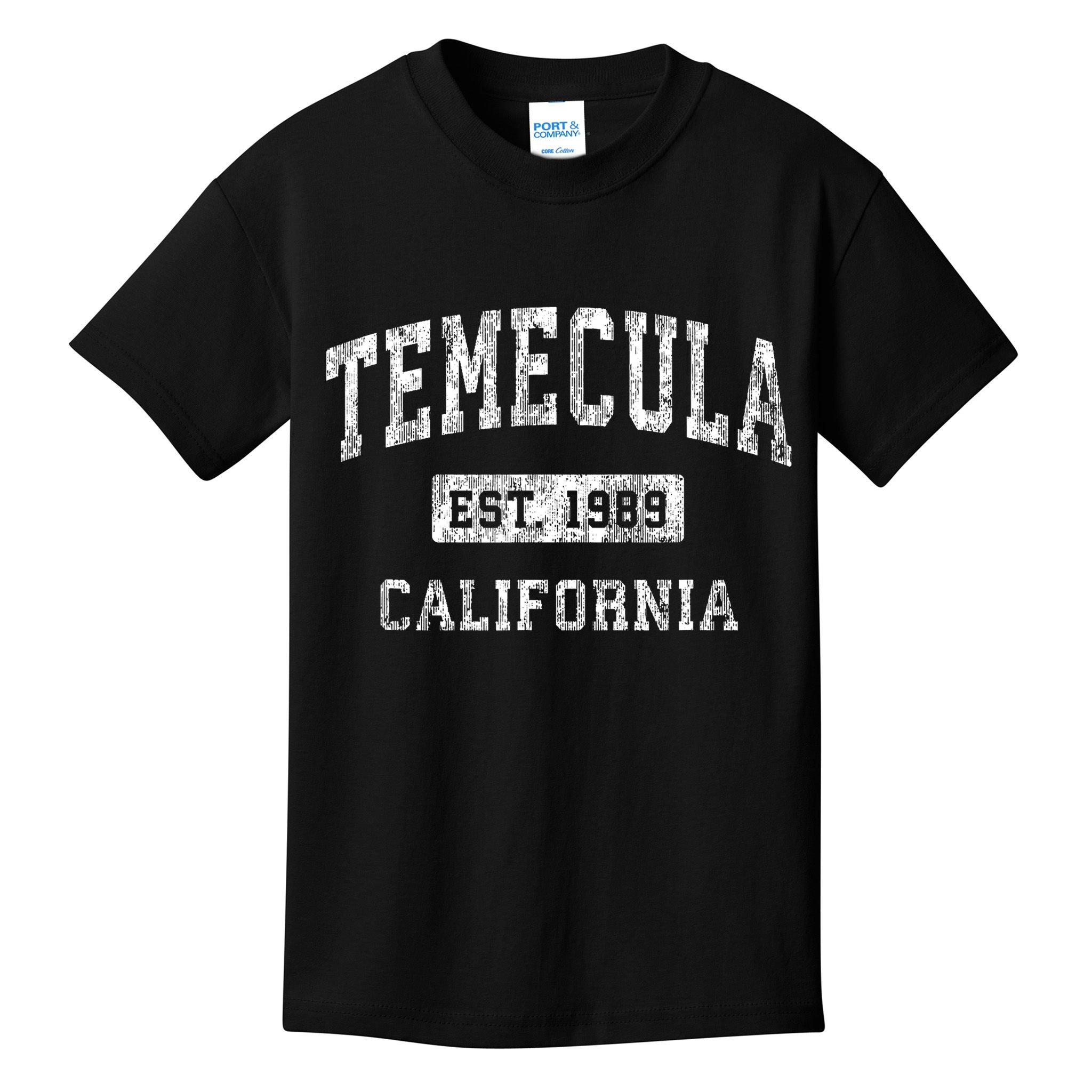 Temecula California Ca Vintage Established Sports Kids T-Shirt