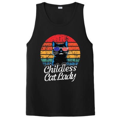 This Childless Cat Lady Is Voting Kamalaharris 2024 Retro Gift PosiCharge Competitor Tank