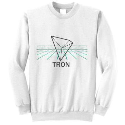 Tron Cryptocurrency Crypto 3d Grid Sweatshirt