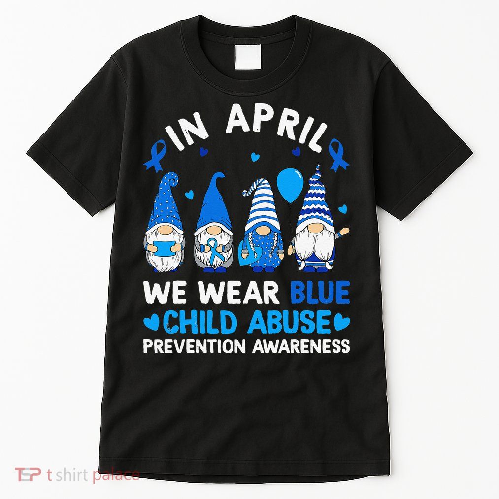 Teachers Cute Child Abuse Prevention Awareness Blue Tall T-Shirt