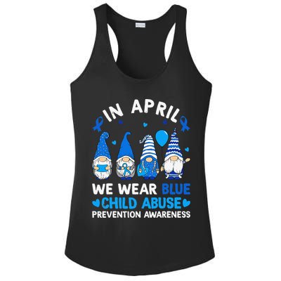 Teachers Cute Child Abuse Prevention Awareness Blue Ladies PosiCharge Competitor Racerback Tank