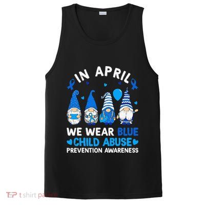 Teachers Cute Child Abuse Prevention Awareness Blue PosiCharge Competitor Tank