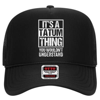 Tatum Coffee Connection Hub One Of A Kind Perspective High Crown Mesh Back Trucker Hat