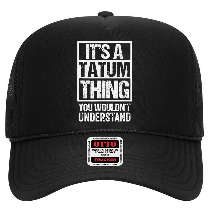 Tatum Coffee Connection Hub One Of A Kind Perspective High Crown Mesh Back Trucker Hat