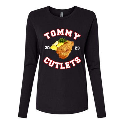 Tommy Cutlets Chicken Cutlets New York Fun Football Fan Womens Cotton Relaxed Long Sleeve T-Shirt