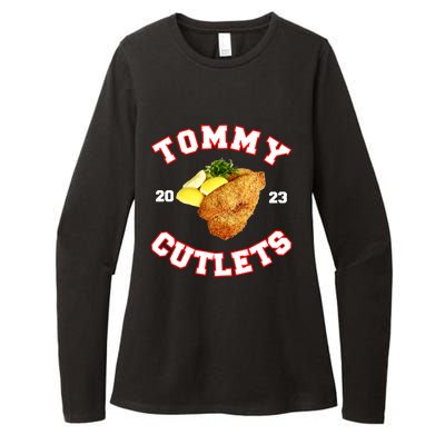 Tommy Cutlets Chicken Cutlets New York Fun Football Fan Womens CVC Long Sleeve Shirt