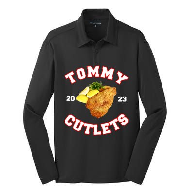 Tommy Cutlets Chicken Cutlets New York Fun Football Fan Silk Touch Performance Long Sleeve Polo