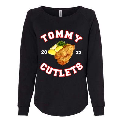 Tommy Cutlets Chicken Cutlets New York Fun Football Fan Womens California Wash Sweatshirt