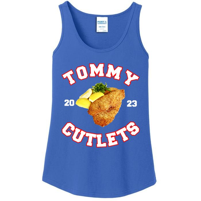 Tommy Cutlets Chicken Cutlets New York Fun Football Fan Ladies Essential Tank