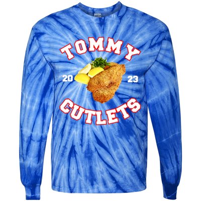 Tommy Cutlets Chicken Cutlets New York Fun Football Fan Tie-Dye Long Sleeve Shirt