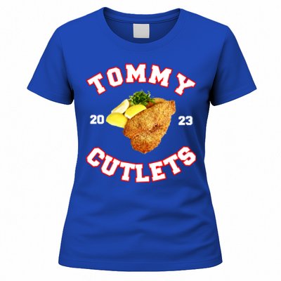 Tommy Cutlets Chicken Cutlets New York Fun Football Fan Women's T-Shirt