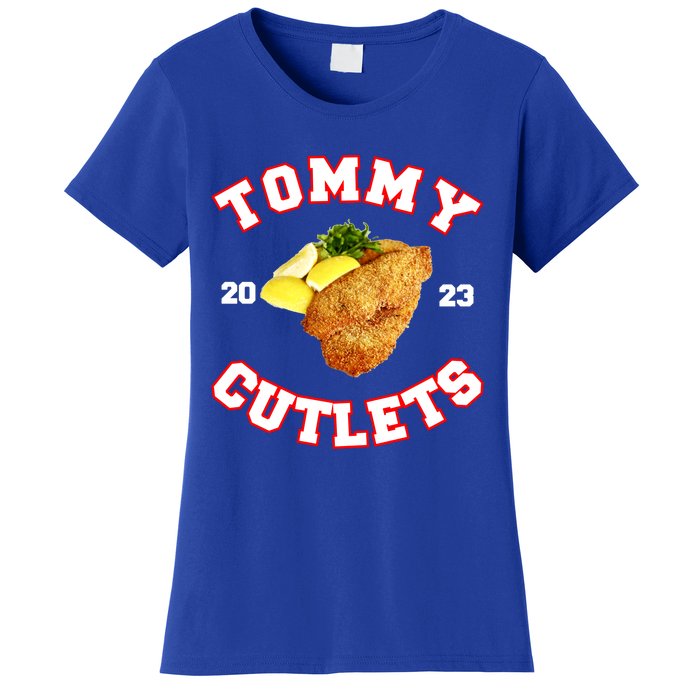 Tommy Cutlets Chicken Cutlets New York Fun Football Fan Women's T-Shirt