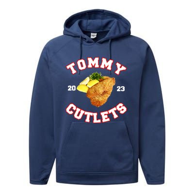 Tommy Cutlets Chicken Cutlets New York Fun Football Fan Performance Fleece Hoodie