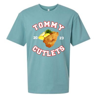 Tommy Cutlets Chicken Cutlets New York Fun Football Fan Sueded Cloud Jersey T-Shirt