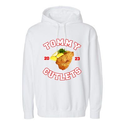 Tommy Cutlets Chicken Cutlets New York Fun Football Fan Garment-Dyed Fleece Hoodie