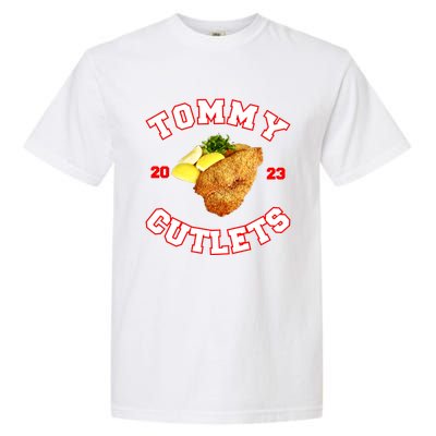 Tommy Cutlets Chicken Cutlets New York Fun Football Fan Garment-Dyed Heavyweight T-Shirt