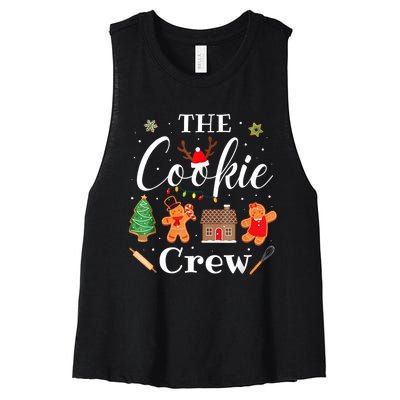 The Cookie Crew Christmas Baking Cookie Lover Women's Racerback Cropped Tank