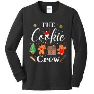 The Cookie Crew Christmas Baking Cookie Lover Kids Long Sleeve Shirt