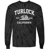 Turlock California CA vintage state Athletic style Tie-Dye Long Sleeve Shirt