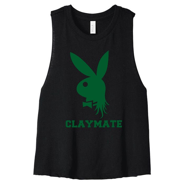 The Claymate Clay Matthews Packers New Women's Racerback Cropped Tank