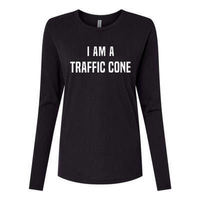 Traffic Cone Costume Easy Simple Halloween Costumes Womens Cotton Relaxed Long Sleeve T-Shirt