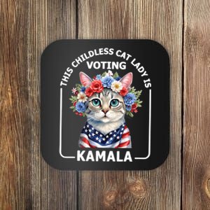 This Childless Cat Lady Ladies Is Voting Kamala Election 24 Coaster