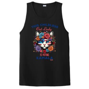 This Childless Cat Lady Ladies Is Voting For Kamala Harris PosiCharge Competitor Tank