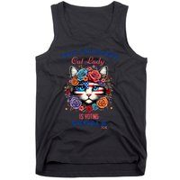 This Childless Cat Lady Ladies Is Voting For Kamala Harris Tank Top